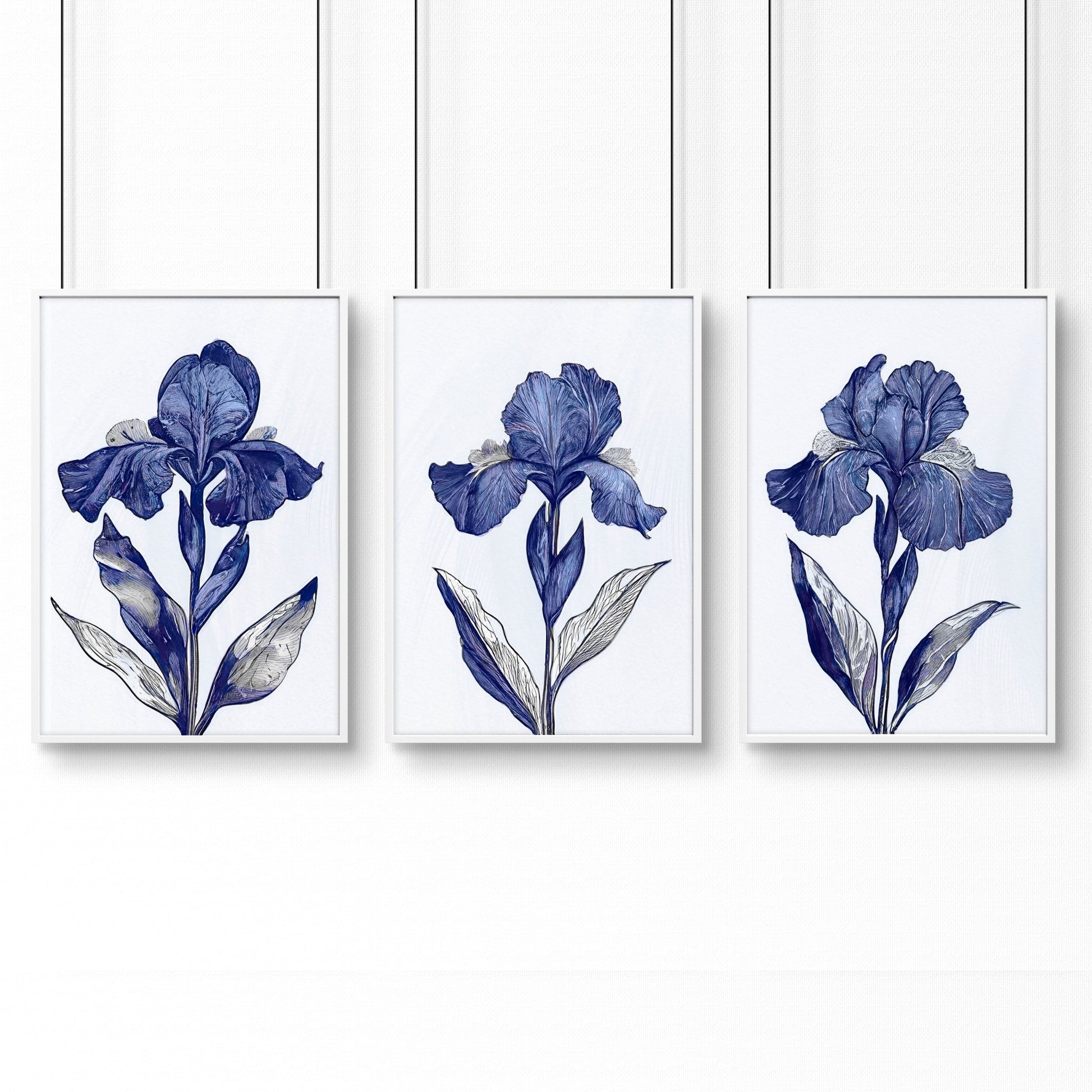 Large Wall Hanging | Set of 3 Botanical Wall art Prints