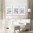 Large Wall Pictures Living Room | Set of 3 Beach Decor Wall art Prints