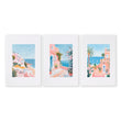 Large Wall Pictures Living Room | Set of 3 Beach Decor Wall art Prints