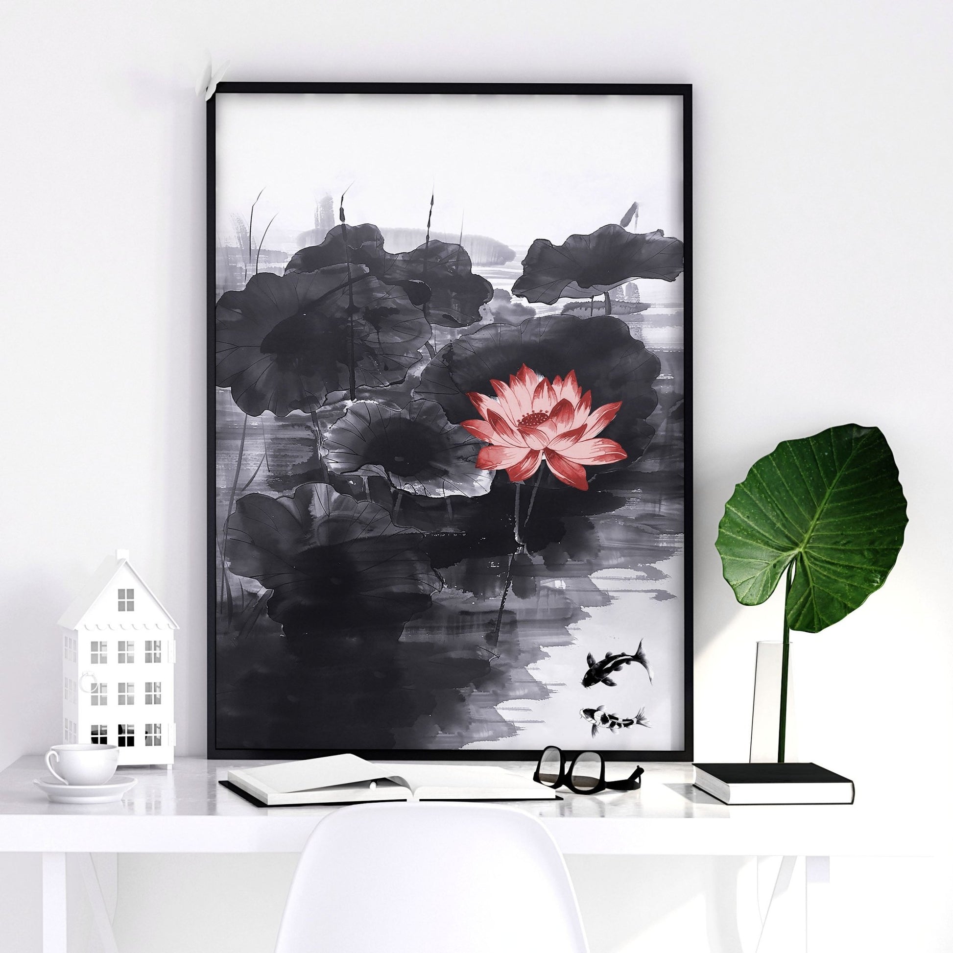 Large Wall Posters | Set of 3 Asian Inspired Wall art Prints