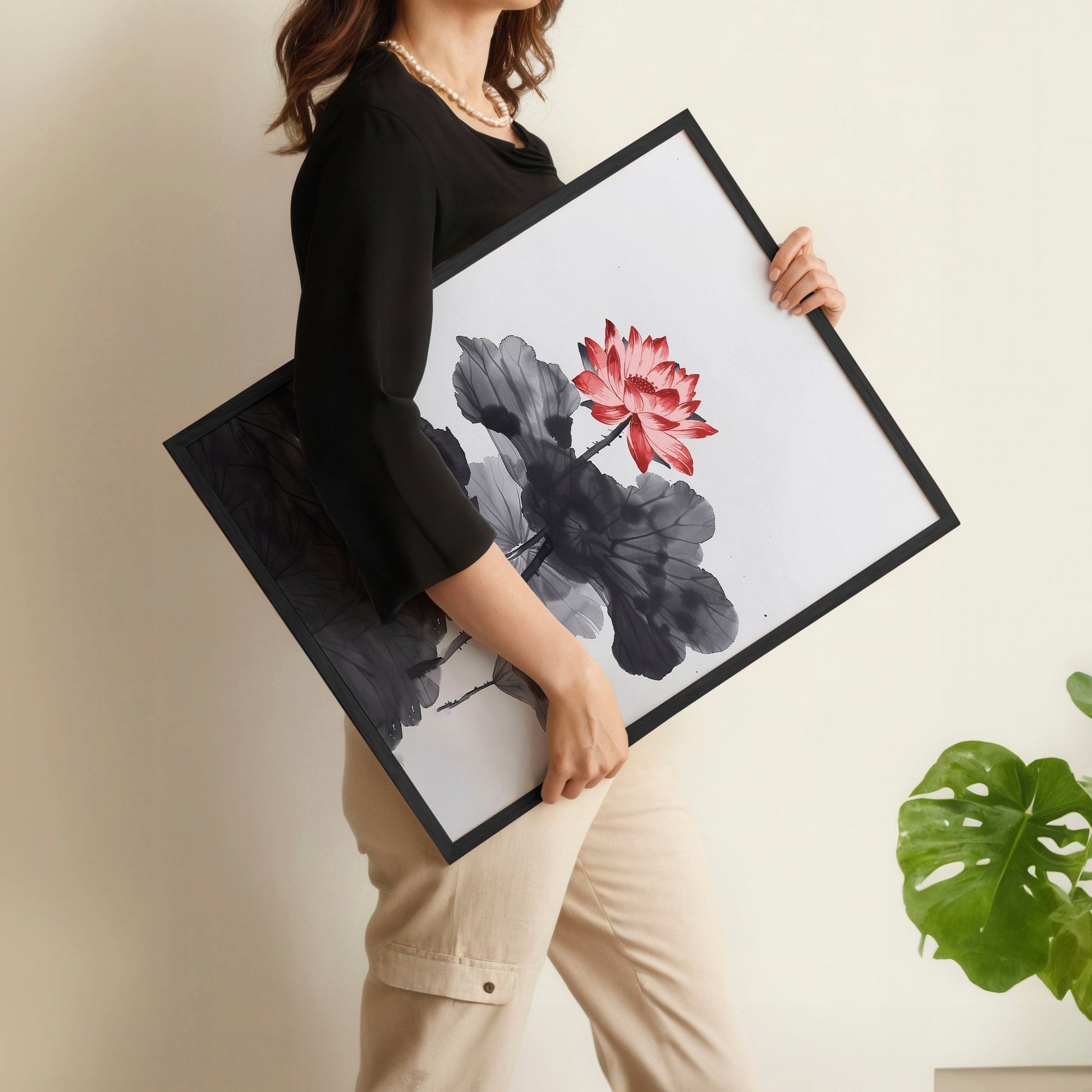 Large Wall Posters | Set of 3 Asian Inspired Wall art Prints