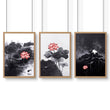 Large Wall Posters | Set of 3 Asian Inspired Wall art Prints