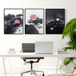 Large Wall Posters | Set of 3 Asian Inspired Wall art Prints