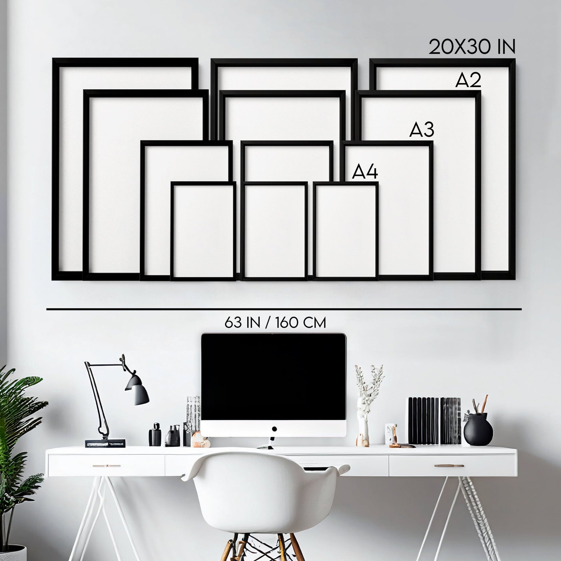 Large Wall Posters | Set of 3 Asian Inspired Wall art Prints