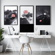 Large Wall Posters | Set of 3 Asian Inspired Wall art Prints