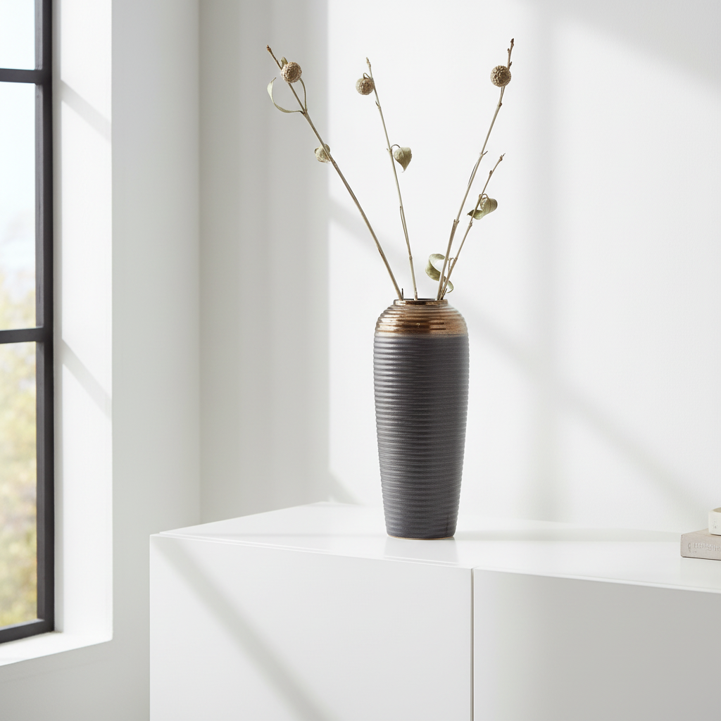 Zamak Large Ceramic Vase