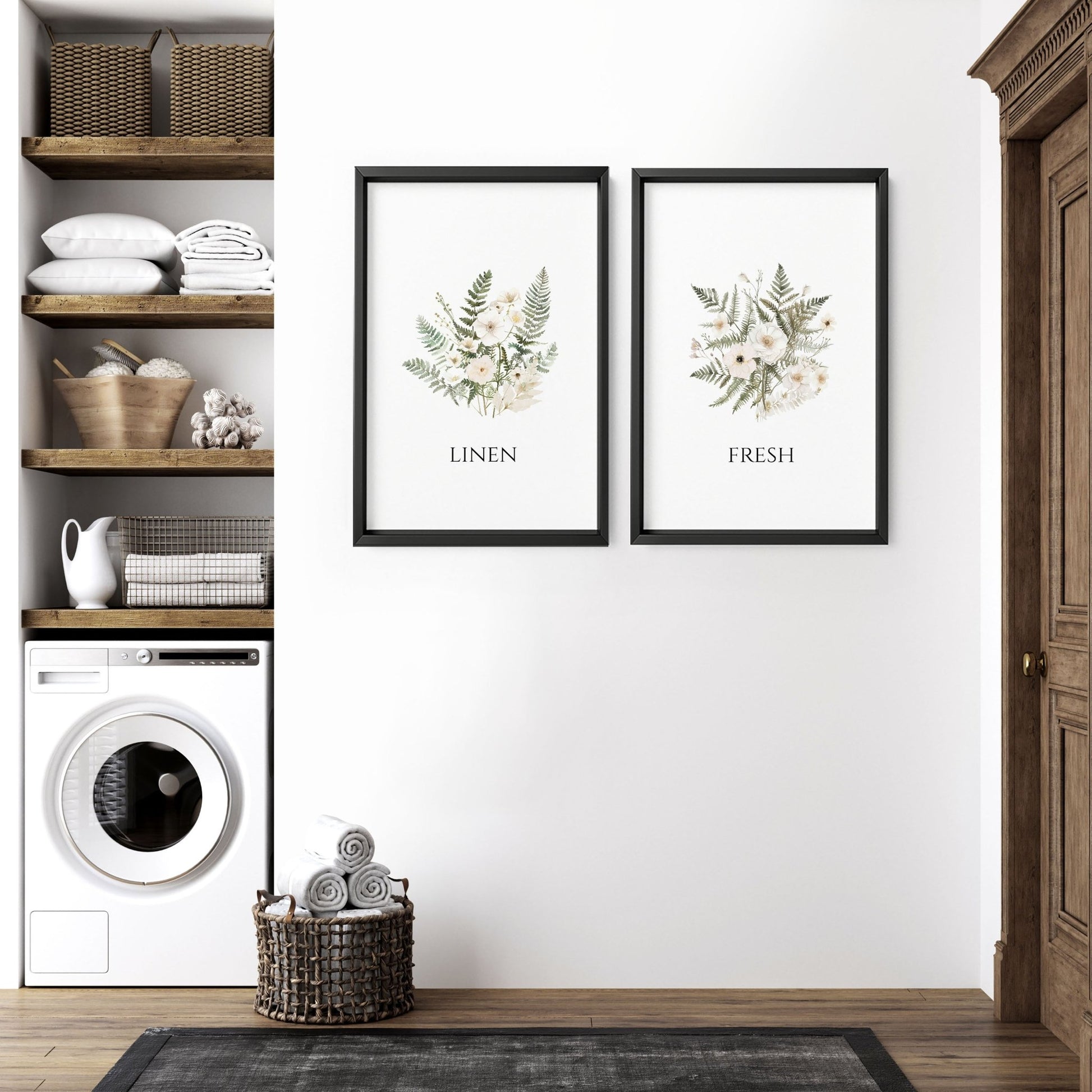 Laundry Room Pictures | Set of 2 wall art prints