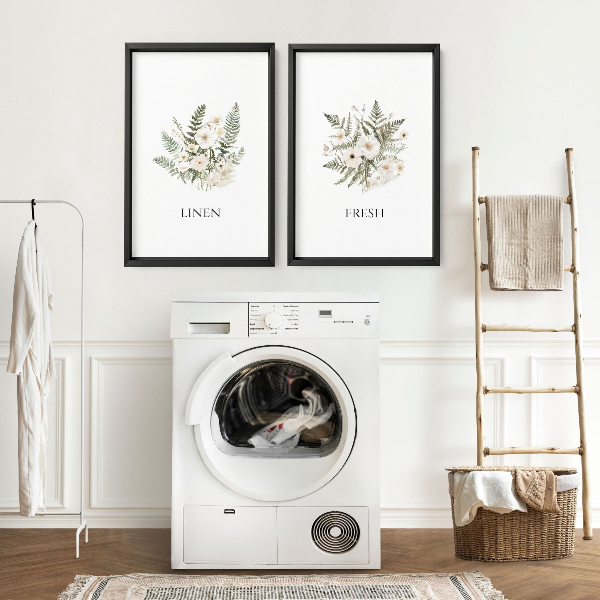 Laundry Room Pictures | Set of 2 wall art prints