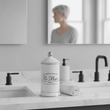 Le Bain White Ceramic Cotton Bud Storage Jar