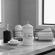 Le Bain White Ceramic Cotton Bud Storage Jar