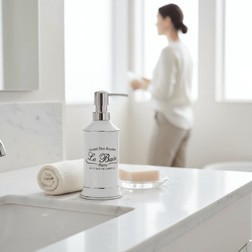 Le Bain White Ceramic Lotion Dispenser