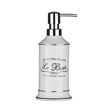 Le Bain White Ceramic Lotion Dispenser