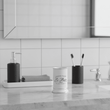 Le Bain White Ceramic Tumbler