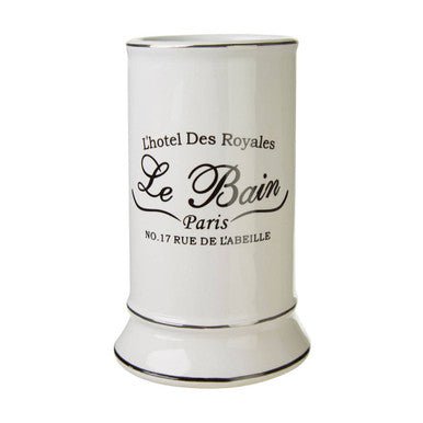 Le Bain White Ceramic Tumbler