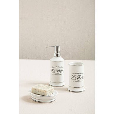 Le Bain White Ceramic Tumbler