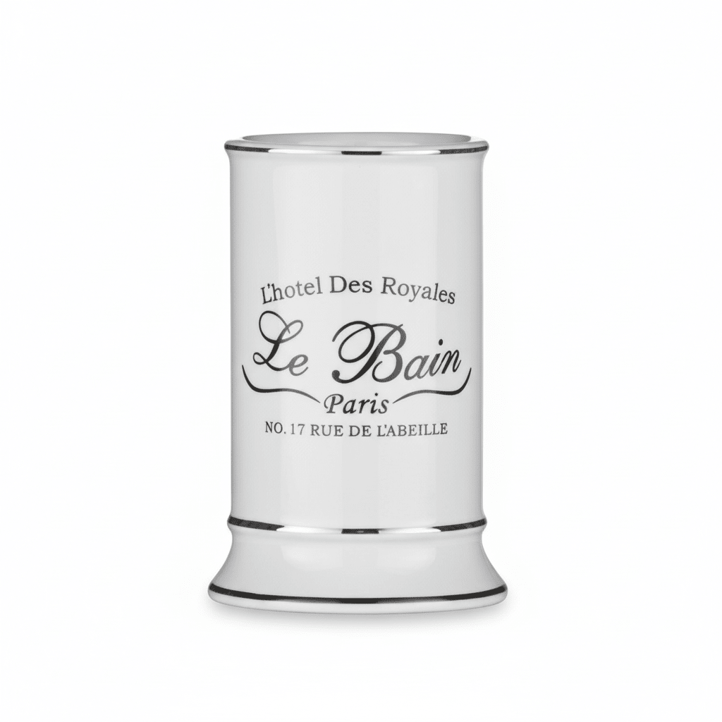 Le Bain White Ceramic Tumbler