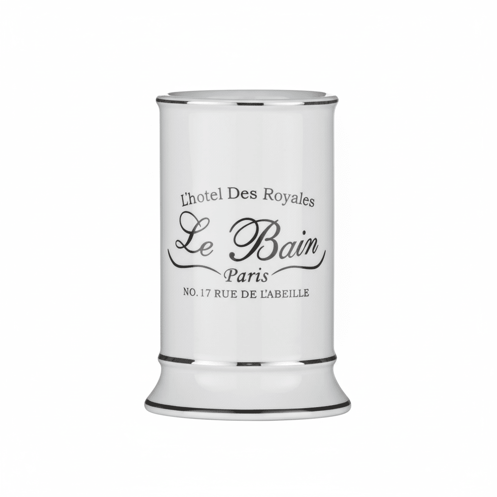 Le Bain White Ceramic Tumbler