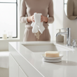 Le Bain White Ceramic Soap Dish