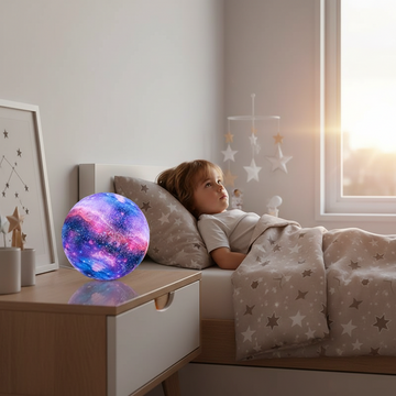 LED USB Star Galaxy Moon Lamp Stand Remote 3D Bedroom Night Light USB LED Earth Planet Lamp