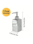 Leeseph Stainless Steel Soap Dispenser, Refillable Pump Bottles Liquid Soap Dispenser, for Kitchen Sink, Countertop, Bathroom