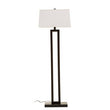 Leora Black and White Floor Lamp