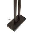 Leora Black and White Floor Lamp