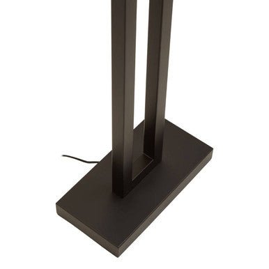 Leora Black and White Floor Lamp