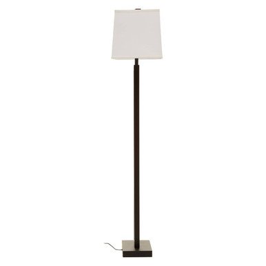 Leora Black and White Floor Lamp