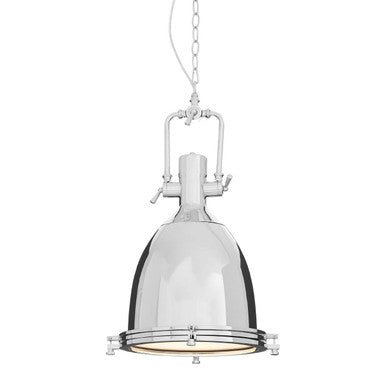 Lexington Large Chrome Plain Pendant Light
