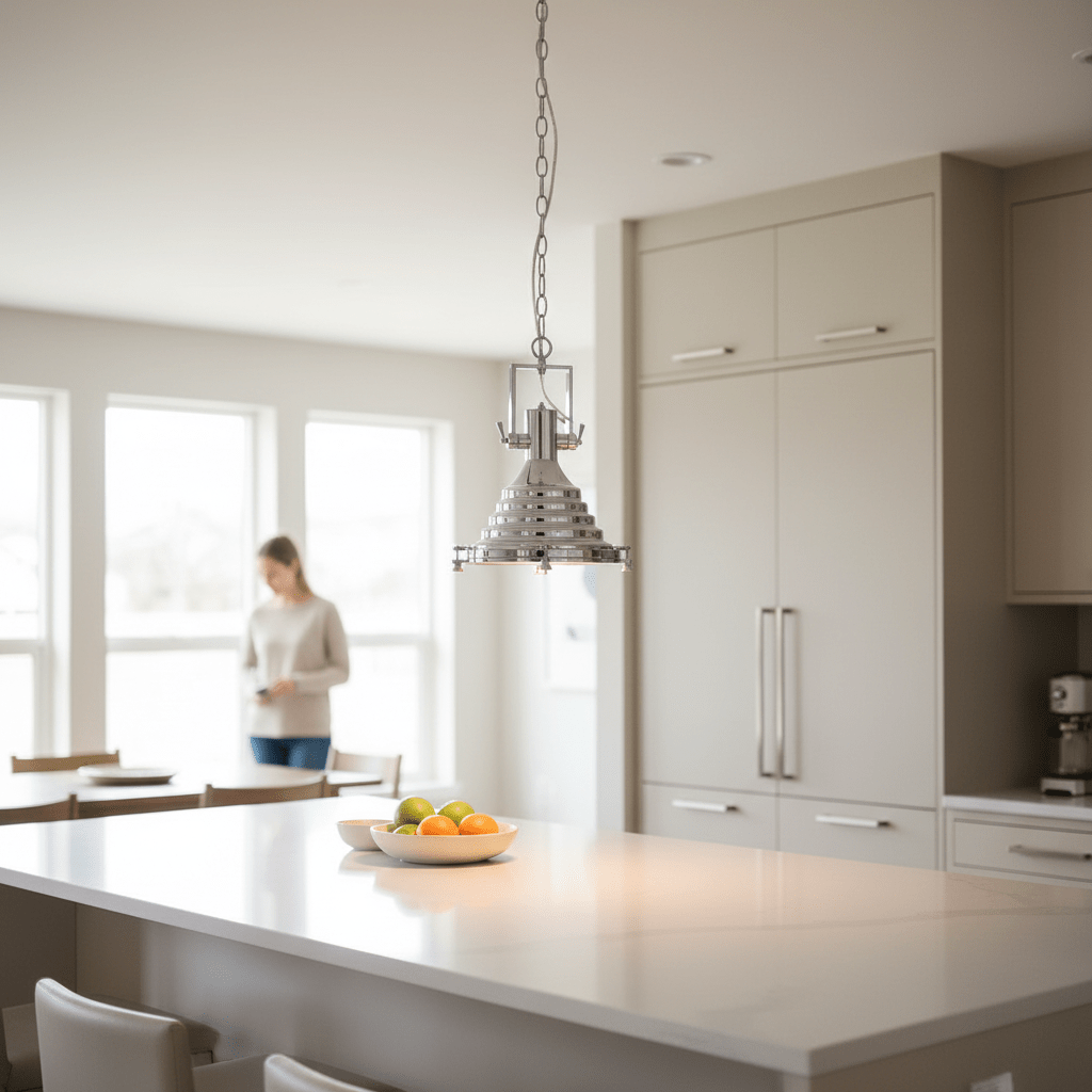 Lexington Small Chrome Pendant Light