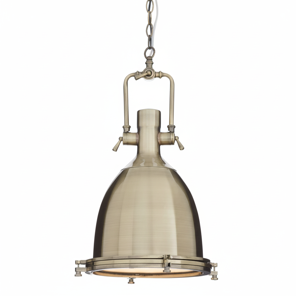 Lexington Large Antique Brass Pendant Light