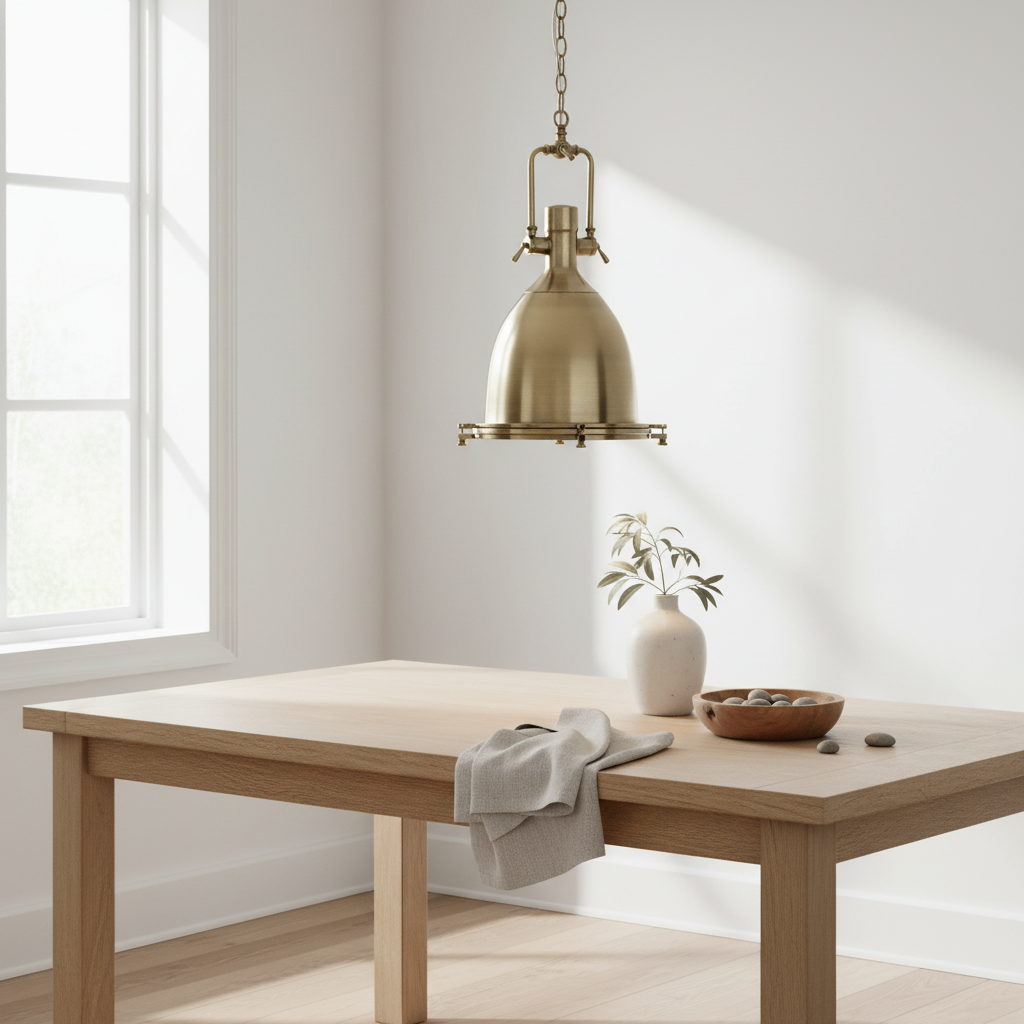 Lexington Large Antique Brass Pendant Light