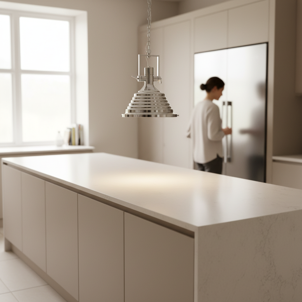 Lexington Medium Chrome Pendant Light