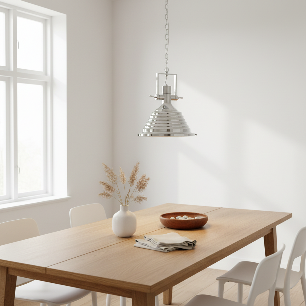 Lexington Medium Chrome Pendant Light