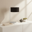 Leyna Black and Chrome Table Lamp