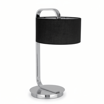 Leyna Black and Chrome Table Lamp