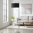 Leyna Chrome Base Floor Lamp