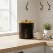 Liberty Black Enamel Finish Bread Bin