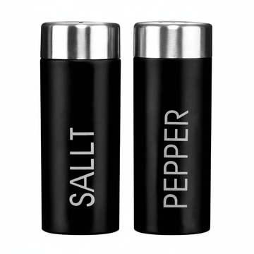 Liberty Black Enamel Salt And Pepper Set