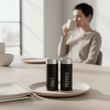 Liberty Black Enamel Salt And Pepper Set