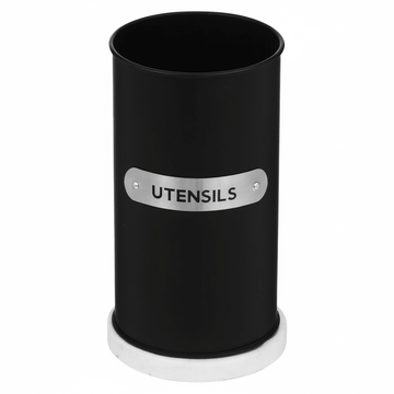 Liberty Black Enamel Utensil Holder