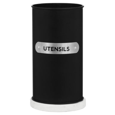 Liberty Black Enamel Utensil Holder