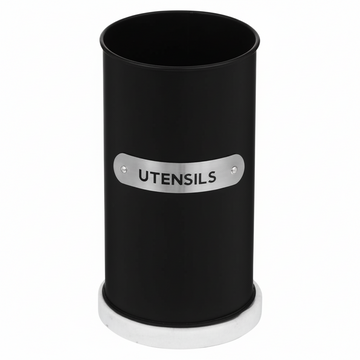 Liberty Black Enamel Utensil Holder
