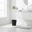 Lidi Black Rattan Waste Basket