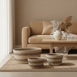Lidi Set Of Three Oval Straw Baskets