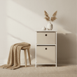 Lindo 2 Natural Fabric Drawers Cabinet