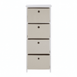 Lindo 4 Natural Fabric Drawers Cabinet