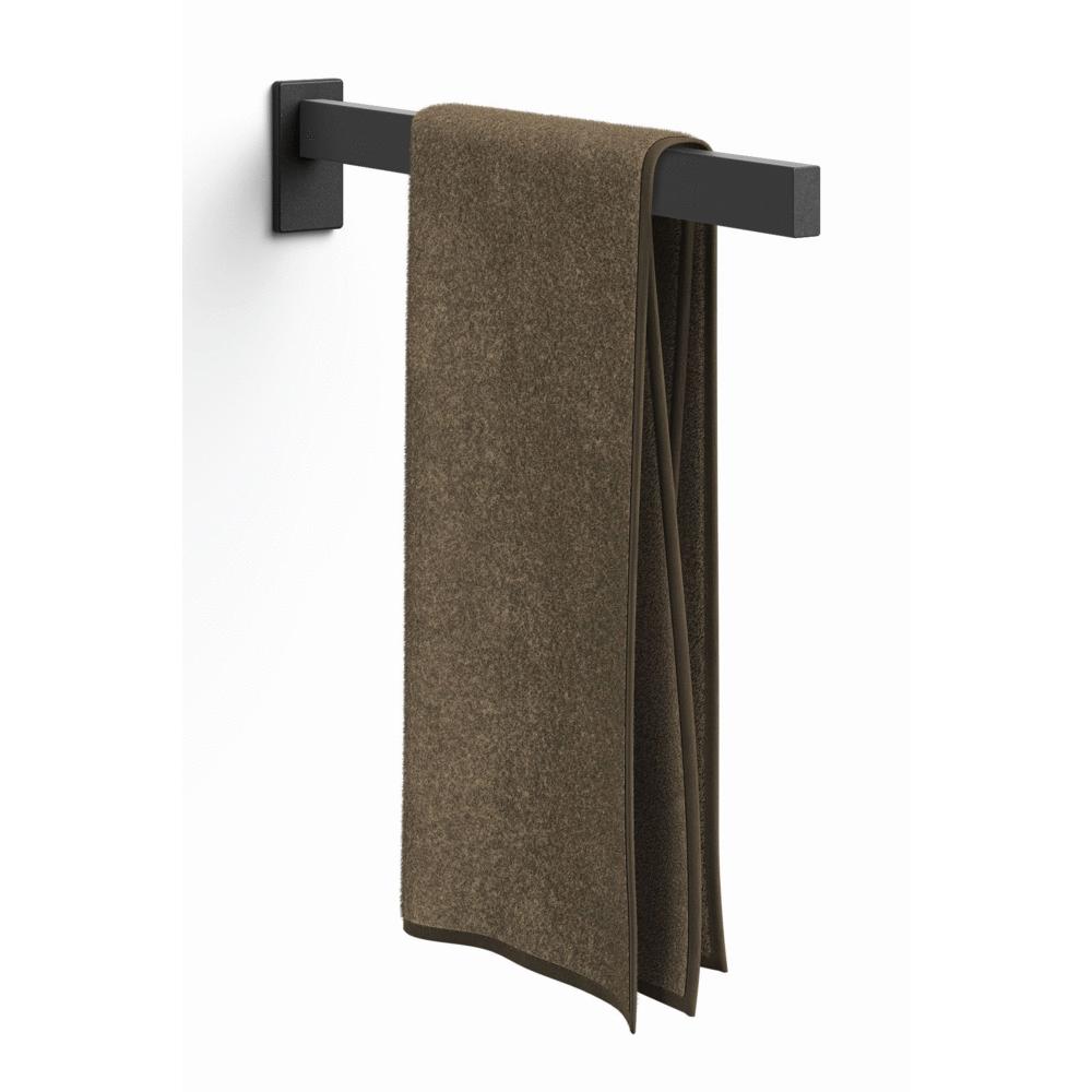 Linea Black Stainless Steel 42 cm Towel Holder 40595