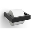 Linea Black Stainless Steel Toilet Roll Holder 40576