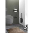 Linea Black Stainless Steel Toilet Roll Holder 40576